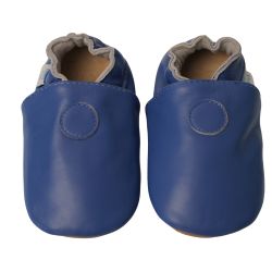 Plain Blue Rubber Sole Shoes