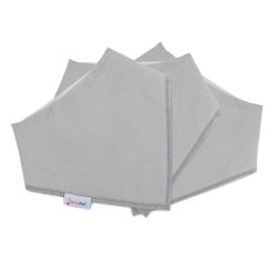 Light Grey Bib - 3 Pack