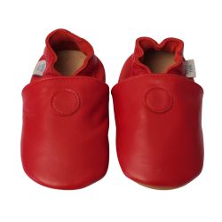 Plain Red Rubber Sole Shoes
