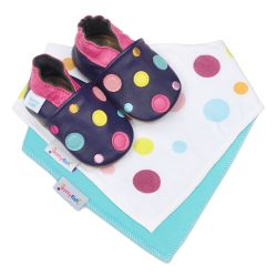 Navy Spotty Gift Set