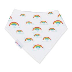 Rainbow design cotton bandana baby bib by Dotty Fish 