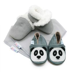 Panda and Slipper Gift Set