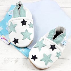 Blue Twinkle Stars Soft Sole Shoes