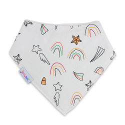 Rainbow Doddles Bib