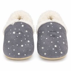 Silver Stars Slippers