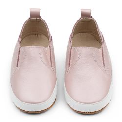 Pink Slip-on Leather First Shoes