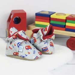 Baby Booties with on the move vehicle design