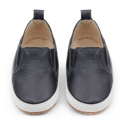 Navy Slip-on Rubber Soles