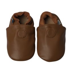 Plain Tan Brown Rubber Sole Shoes