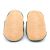 Non-slip soft suede soles of Dotty Fish pre-walker shoes imprinted with Dotty Fish name and logo.