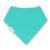 Dotty Fish baby and toddler plain teal green cotton bandana bib.