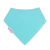 Dotty Fish baby and toddler plain turquoise blue cotton bandana bib.