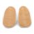 Soft suede non-slip sole of Dotty Fish infant shoes imprinted with Dotty Fish name and logo.