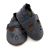 Dotty Fish navy leather infant soft sole barefoot T-bar shoes.