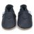 Plain navy blue leather Dotty Fish soft sole baby and toddler first walker shoes for boys and girls.