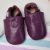 Plain Grape Rubber Sole Shoes