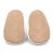 Non-slip soft suede soles of Dotty Fish pre-walker shoes imprinted with Dotty Fish name and logo.