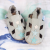 Grey leather Dotty Fish boy’s pre-walker soft sole sandals with blue stars.