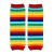 Multicoloured striped Dotty Fish legwarmers, for infant girls and boys.