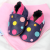 Navy Spotty Dotty Soft Sole Shoes