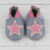 Grey and Pink Star Soft Sole Shoes