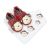 Dotty Fish red monkey shoes and matching monkey bandana bib.