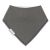 Dotty Fish baby and toddler plain dark grey cotton bandana bib.