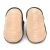 Soft suede non-slip sole of Dotty Fish infant shoes imprinted with Dotty Fish name and logo.
