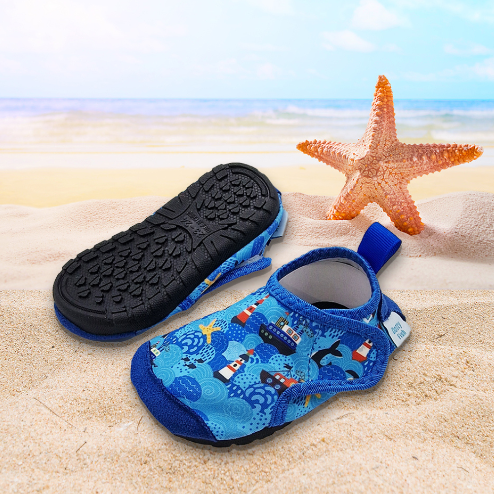 Dotty Fish flexible swim shoes for babies and children.